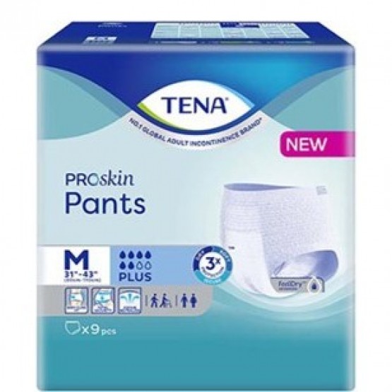 Tena Pants Plus Proskin Unisex Adult Diapers - M9s